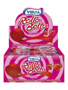 Мармелад Vidal Рулетка Клубника (Strawberry Rolla Belta ) 24шт