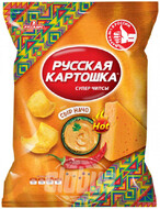 ЧИПСЫ КАРТОФЕЛЬНЫЕ РУССКАЯ КАРТОШКА СЫР НАЧО, 105 Г
