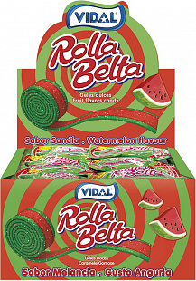 Мармелад Vidal Рулетка Арбуз (Watermelon Rolla Belta ) 24шт